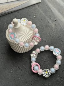 بند و آویز توپی بابونه و پروانه - تصویر 3