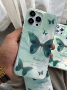 قاب موبایل آیفون پرواز پروانه سبز - تصویر 2
