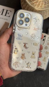 قاب موبایل ( آیفون - سامسونگ ) انیمال فرندز پاپیون خرگوش و سگ و خرسی - تصویر 2