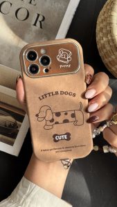 قاب موبایل ( آیفون ) کیوت پاپی خال خالی داکس هوند سوسیسی ( بدون بند ) - تصویر 2