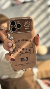 قاب موبایل ( آیفون ) کیوت پاپی خال خالی داکس هوند سوسیسی ( بدون بند ) - تصویر 3