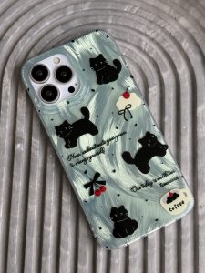 قاب موبایل آیفون گربه گیلاسی - تصویر 2