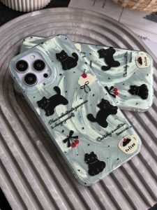 قاب موبایل آیفون گربه گیلاسی - تصویر 3