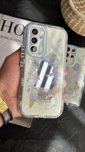 قاب موبایل ( آیفون - سامسونگ ) گربه کت پارتی آیینه ای - تصویر 3