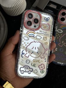 قاب موبایل آیفون دختر آیینه ای - تصویر 3