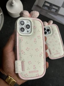 قاب موبایل آیفون گل دریا پاپیون بالشتی - تصویر 2