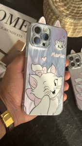 قاب موبایل آیفون گربه اشرافی شاینی