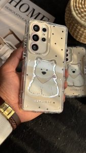 قاب موبایل ( آیفون - سامسونگ ) سگ پامر خرسی پاپی آیینه ای - تصویر 3