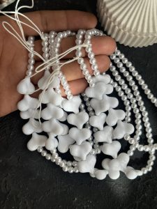 آویز و بند قلب سفید - تصویر 2