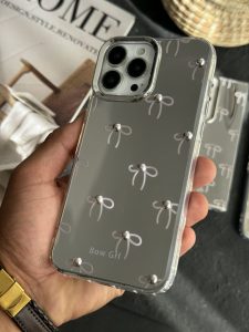 قاب موبایل سامسونگ پاپیون آیینه ای نگین دار - تصویر 3