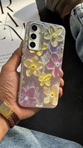 قاب موبایل ( سامسونگ ) پرپل فلاورز - تصویر 2