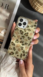 قاب موبایل ( آیفون ) آیس پلنگی طلایی