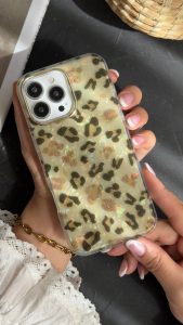 قاب موبایل ( آیفون ) آیس پلنگی طلایی - تصویر 3