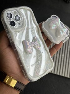 کاور ایرپاد پاپیون هفت رنگ سفید صدفی - تصویر 2