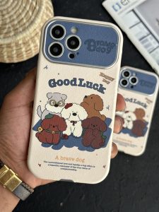 قاب موبایل آیفون سگ های پودل شجاع