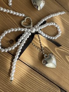 بند و آویز قلب بزرگ سیلور