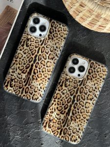 قاب موبایل آیفون پلنگی گلد تایگر - تصویر 2