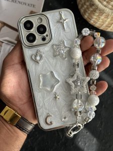 قاب موبایل آیفون ماه و ستاره برجسته گلکسی ( بدون بند ) - تصویر 3