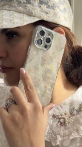 قاب موبایل آیفون باغ ژاپنی صدفی انگلیش هوم - تصویر 2