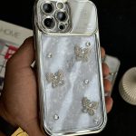 قاب موبایل آیفون پروانه نگین دار عطری