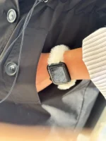 بند اپل واچ خز دار سفید (کدw5053)