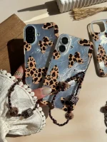 قاب پروانه با بال های پلنگی همراه با آویز (کدC2100)