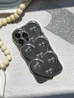 قاب قلبی اکلیلی پاپیونی نگین برجسته (کدC1823)