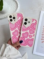 قاب قلب صورتی کبریتی (کدC2036) - تصویر 2