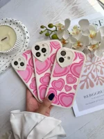 قاب قلب صورتی کبریتی (کدC2036)