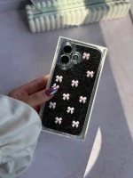 قاب پاپیون صورتی شاین آیفون ، سامسونگ ، شیائومی (کدC2059)