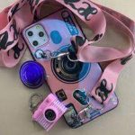 قاب موبایل آیفون دوربین کمرا لیزری صورتی - تصویر 2