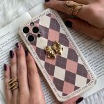 قاب موبایل آیفون پاپیون لاکچری طلایی محافظ لنزدار