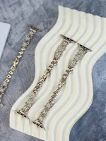 بند اپل واچ استیل پروانه نگین painted lady (کدw5062) - تصویر 4