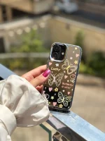 قاب نقاشی پروانه آینه ای با آویز آیفون (کدC2056) - تصویر 3