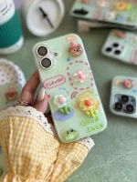 قاب گل برجسته زمینه سبز GOOD LUCK (کدC2107) - تصویر 5