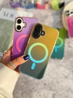 قاب Pink Glow & Aqua Breeze مگ سیف دار (کدC1909) - تصویر 2