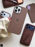 قاب موبایل سیلیکونی مگسیف قهوه ای