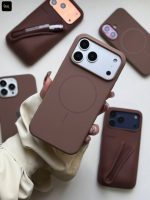 قاب موبایل سیلیکونی مگسیف قهوه ای - تصویر 4