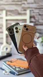 قاب موبایل آیفون سیلیکونی لنز مگسیف دار Silicone Lenz - Image 2