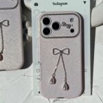 قاب موبایل كلاسيك اكليلي صورتي - Image 2