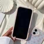 قاب موبایل آیفون رز اکلیلی نگین دار - تصویر 4